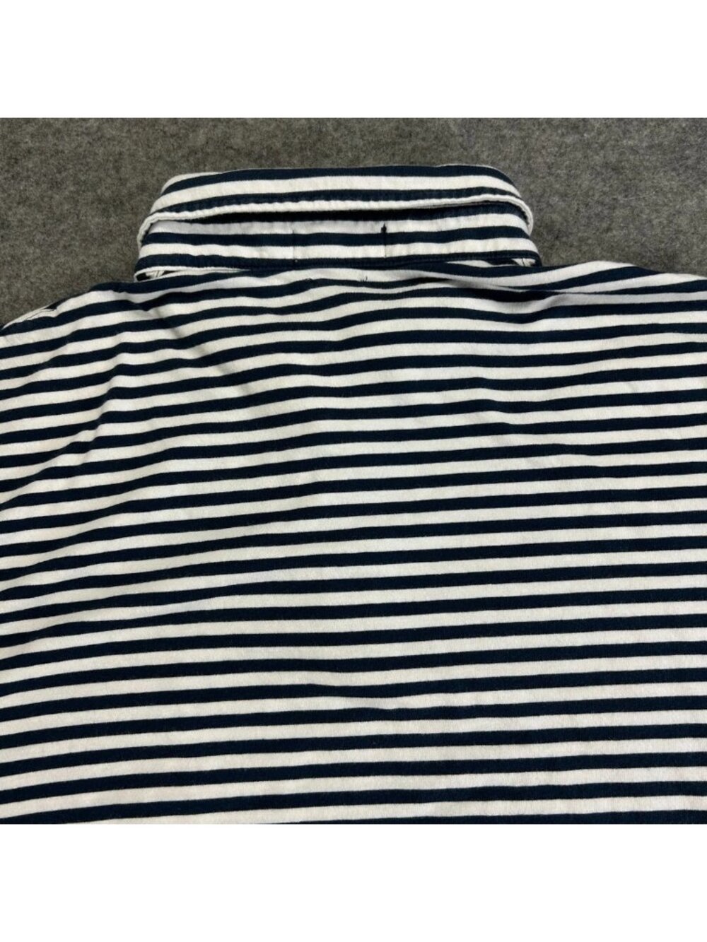Polo Ralph Lauren Polo Shirt Mens XL Blue Gray Striped Classic Fit Pony Pocket - Picture 4 of 12